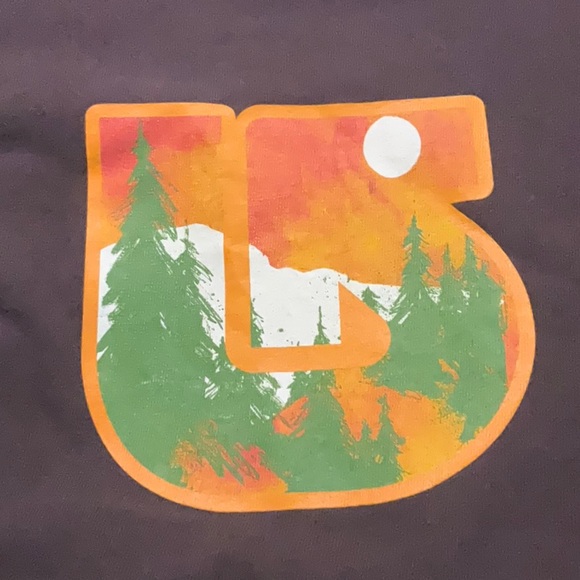 Vintage Burton Brown & Orange Graphic T-shirt Snowboarding - Picture 3 of 8